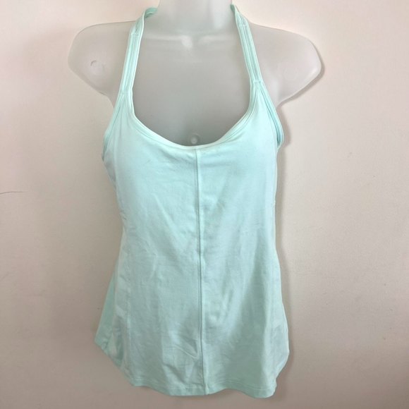 Athleta Tank Top Mint Green Raceback Sz M - Picture 2 of 6